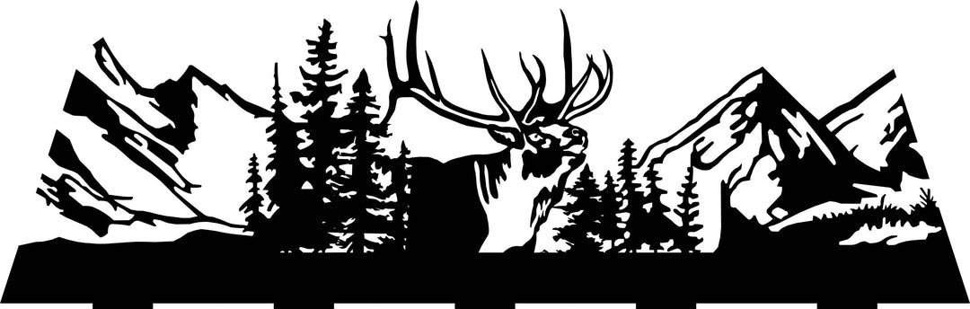 Custom CNC Insert - Elk Scene #2