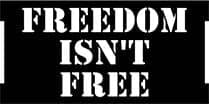 Custom CNC - Freedom Isn't Free - Center Insert