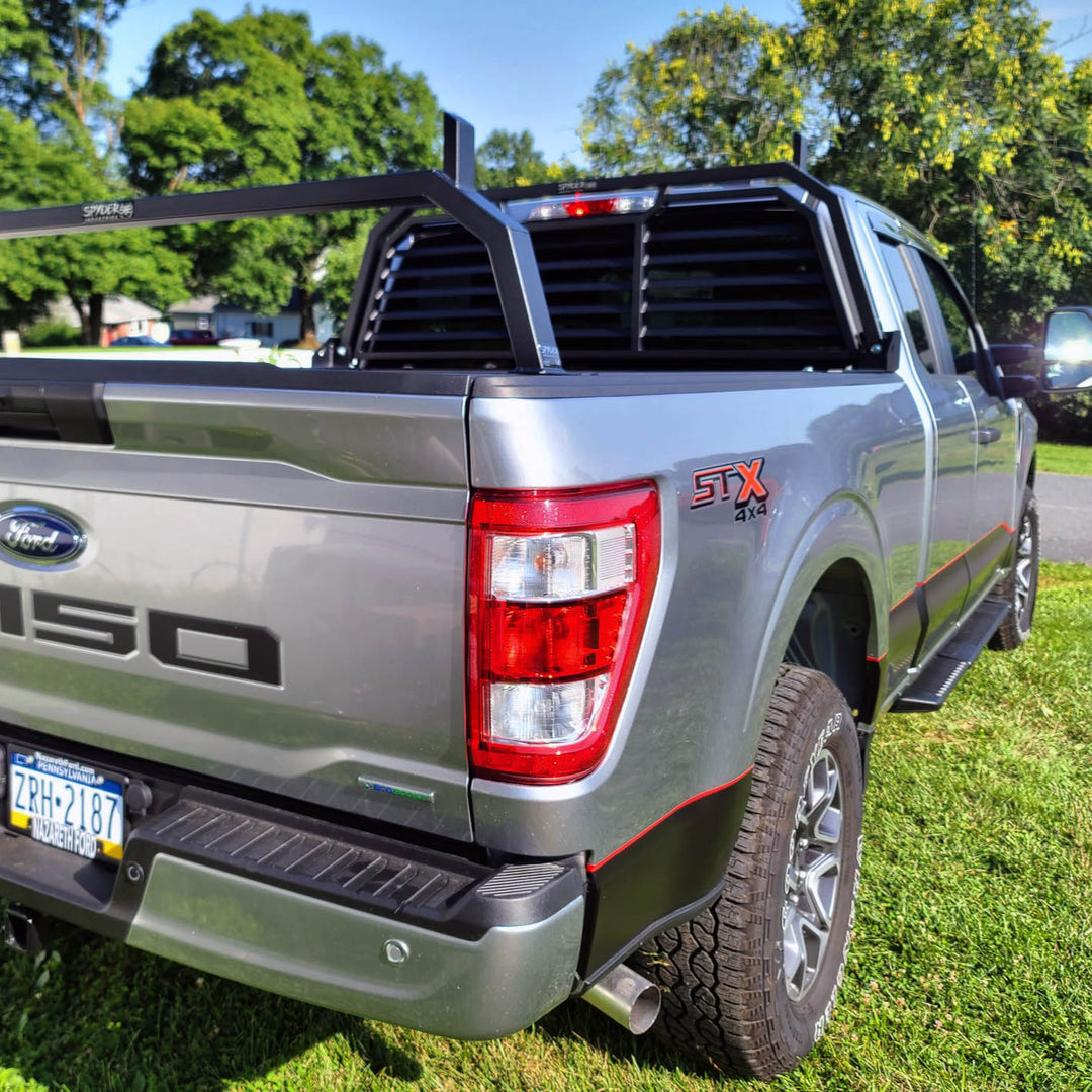Full coverage Headache rack with Louvers on Ford