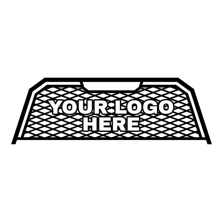 Custom logo headache rack with diamond pattern insert 