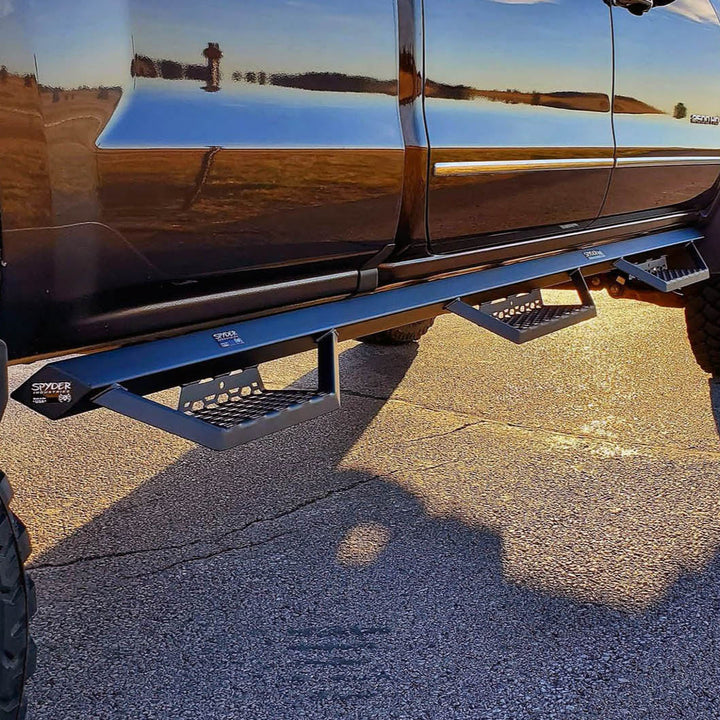 Big Rigs Step American Made Side Steps and Nerf Bars for Lifted Trucks – Spyder ...