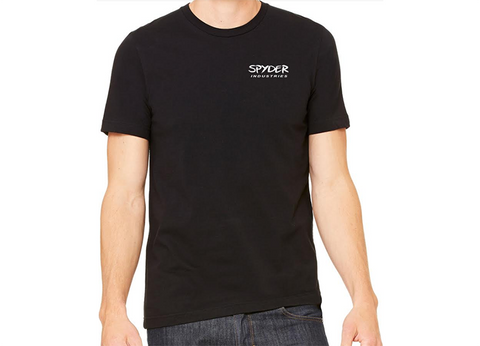 Spyder Industries Black T-shirt - All American Logo (front)