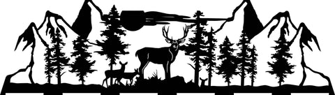 Custom CNC Insert - Deer Scene #1