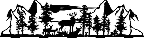 Custom CNC Insert - Deer Scene #2