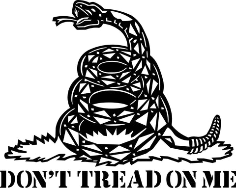 Custom CNC - Don't Tread on Me Snake (Each)